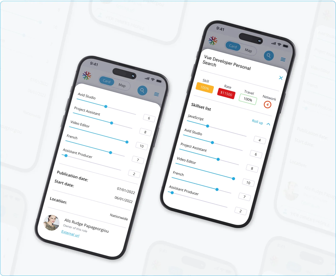 Интерфейс конкурентов